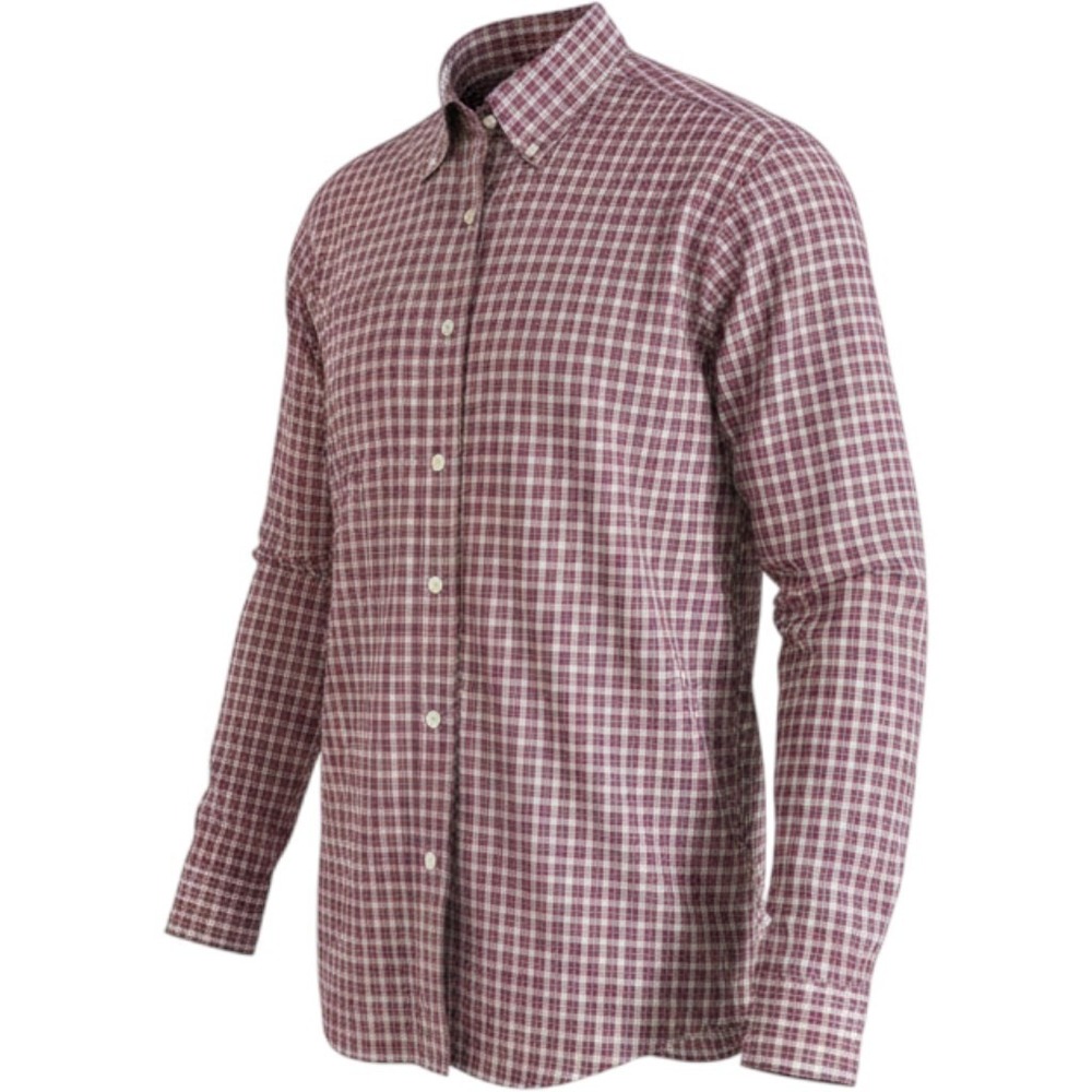 Lauren Ralph Lauren Mens Slim Fit Non Iron Plaid Shirt Pink Black 16.5 32/33